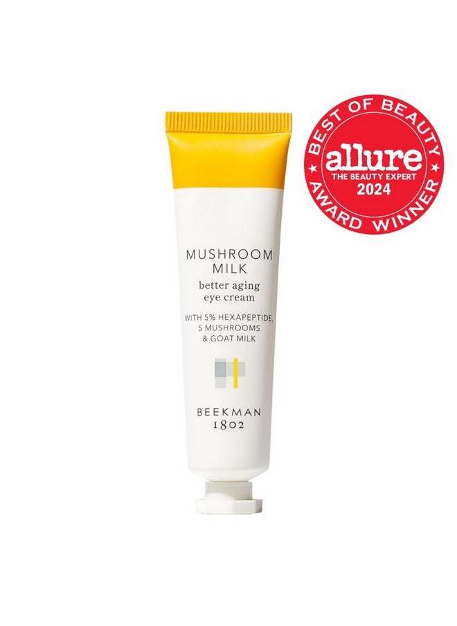 Beekman 1802 Beekman 1802 Mushroom Goat Milk Eye Cream - Clinically Proven Anti-Aging Eye Treatment for Dark Circles & Fine Lines - With Kojic Acid, Hexapeptide & Mushrooms - Fragrance-Free, Cruelty-Free  - Image 2