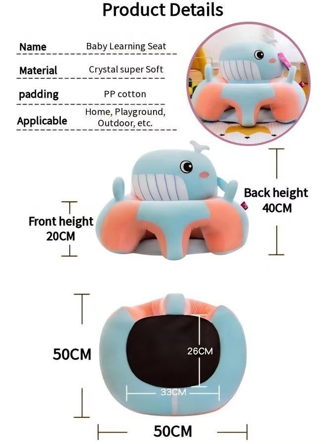 Aissiora Baby Sitting Chair, Baby Sofa, Baby Support Seat, Learning Sitting Chair, Soft Plush Floor Sofa for Baby， Suitable for Boys and Girls - Image 2