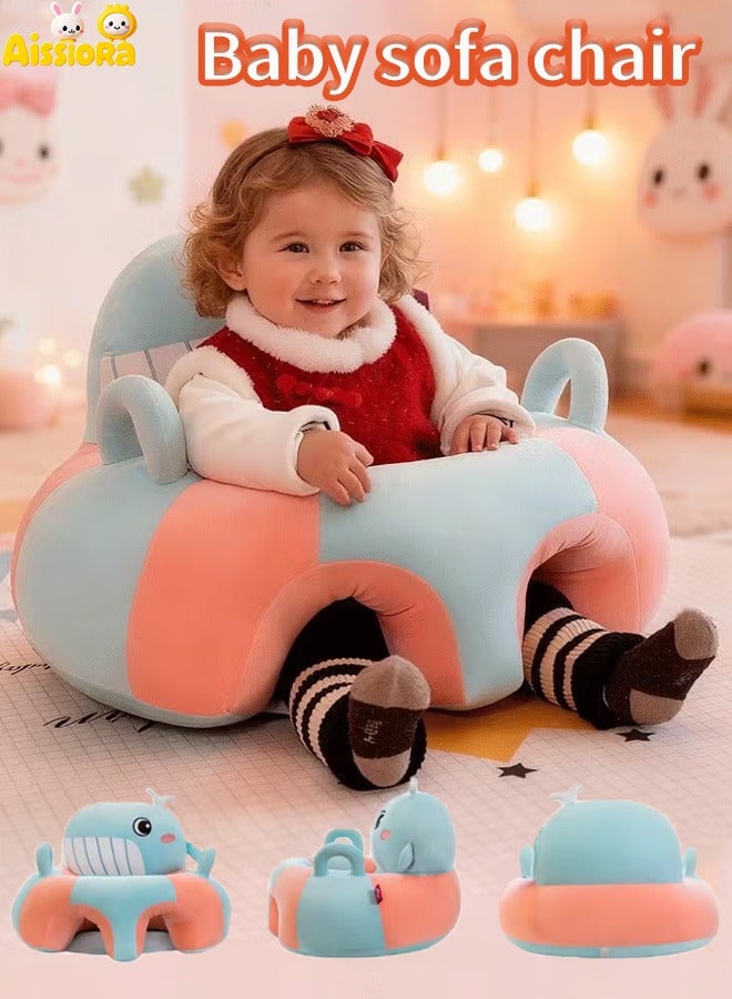 Aissiora Baby Sitting Chair, Baby Sofa, Baby Support Seat, Learning Sitting Chair, Soft Plush Floor Sofa for Baby， Suitable for Boys and Girls - Image 1