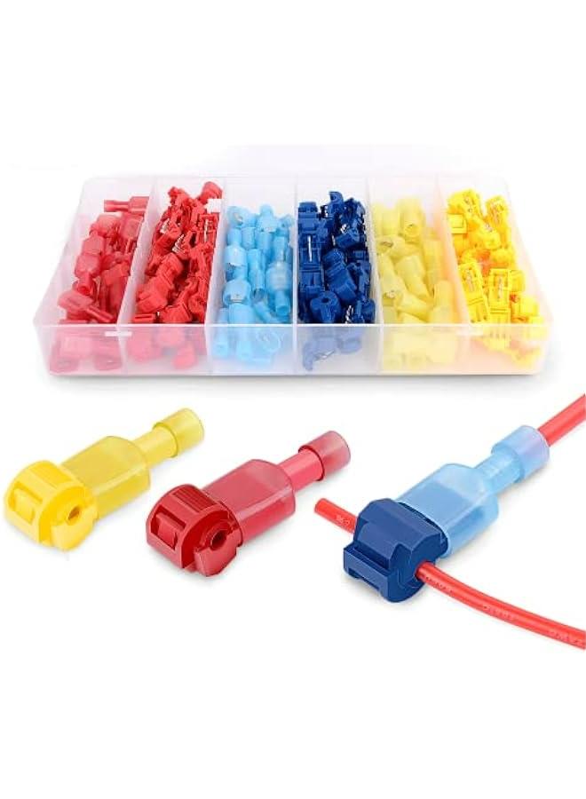 Generic 120 Pieces Quick Splice Wire Terminals T-Tap Self-stripping Nylon Insulated Male Disconnects Kit, 2-Year Warranty - Image 4