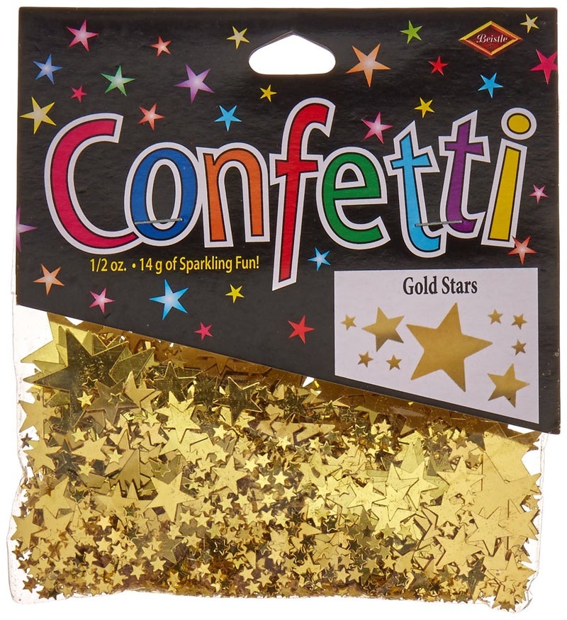 Beistle Gold Stars Confetti - Image 1