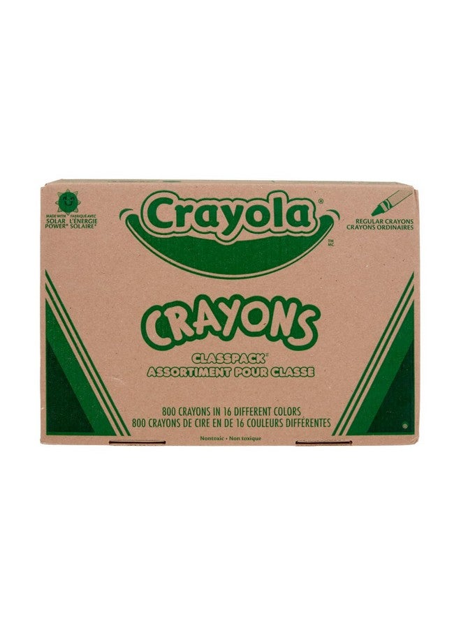 Crayola Bulk Crayon Classpack - 800ct (16 Colors), Back to School Supplies, Kids Crayons, Teacher Classroom Must Haves, 3+ - Image 1