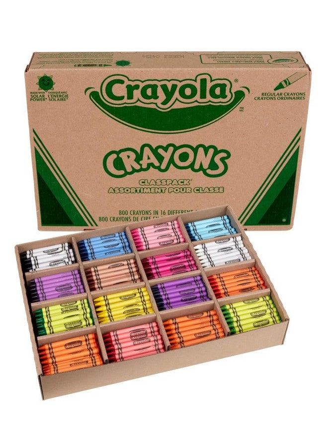 Crayola Bulk Crayon Classpack - 800ct (16 Colors), Back to School Supplies, Kids Crayons, Teacher Classroom Must Haves, 3+ - Image 2