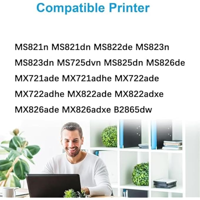 وحدة أسطوانة التصوير المعاد تصنيعها 56F0Z00 بديل 56F0Z00 لطابعات ليكسمارك MS321 MS321DN MS421 MS421DW MS521DN MS621DN MX421 MX521 MX521DE MX522 MX622 MX622ADHE (عبوة واحدة، 60,500 صفحة) - Image 2