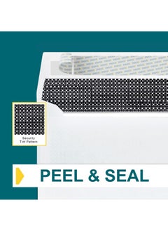 EnDoc #8 Double Window Envelopes Self Seal - Security Check Envelopes - 50 Count - 8 5/8 X 3 9/16 Inches - Designed For Quickbooks Checks, Computer Printed Checks - Privacy Tinted Business Envelopes  - Image 4