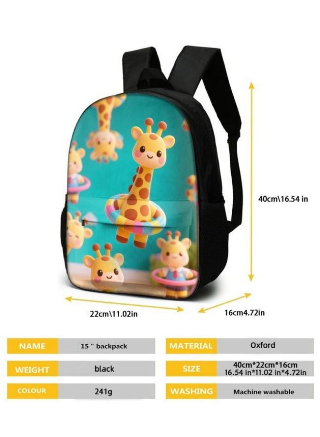 Bright Li Fire Unlock the new fashion of childish fun! Three-piece set of bags, cartoon elements for children and teenagers (students, children, friends' outings, mountain climbing, schooling, etc. can be used) - 40 - Image 5