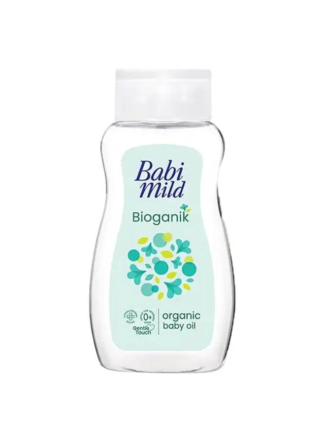 BABIMILD Biogenic Organic Baby Oil, Gentle Formula for Sensitive Skin, Natural Plant Extracts, 200ml - Image 1