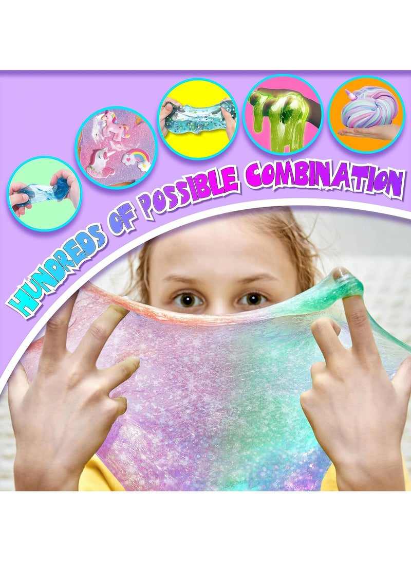 SIMDOW DIY Slime Kit for Kids-Non-Sticky,Soft & Scented to Make Cloud Slime, Foam Slime, Butter Slime, Unicorn Slime & Candy Slime with Charms – Stress Relief Party Favors & Great Gift Idea - Image 3