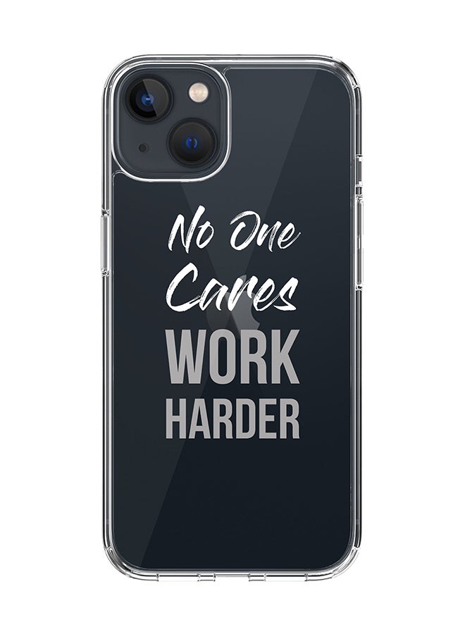 Classic Clear for Apple iPhone 14 Case Hybrid Soft Cover Flexible Edges Anti Drop TPU PC Gel Thin Transparent Cover [ Designed for Apple iPhone 14 ] - Work Harder