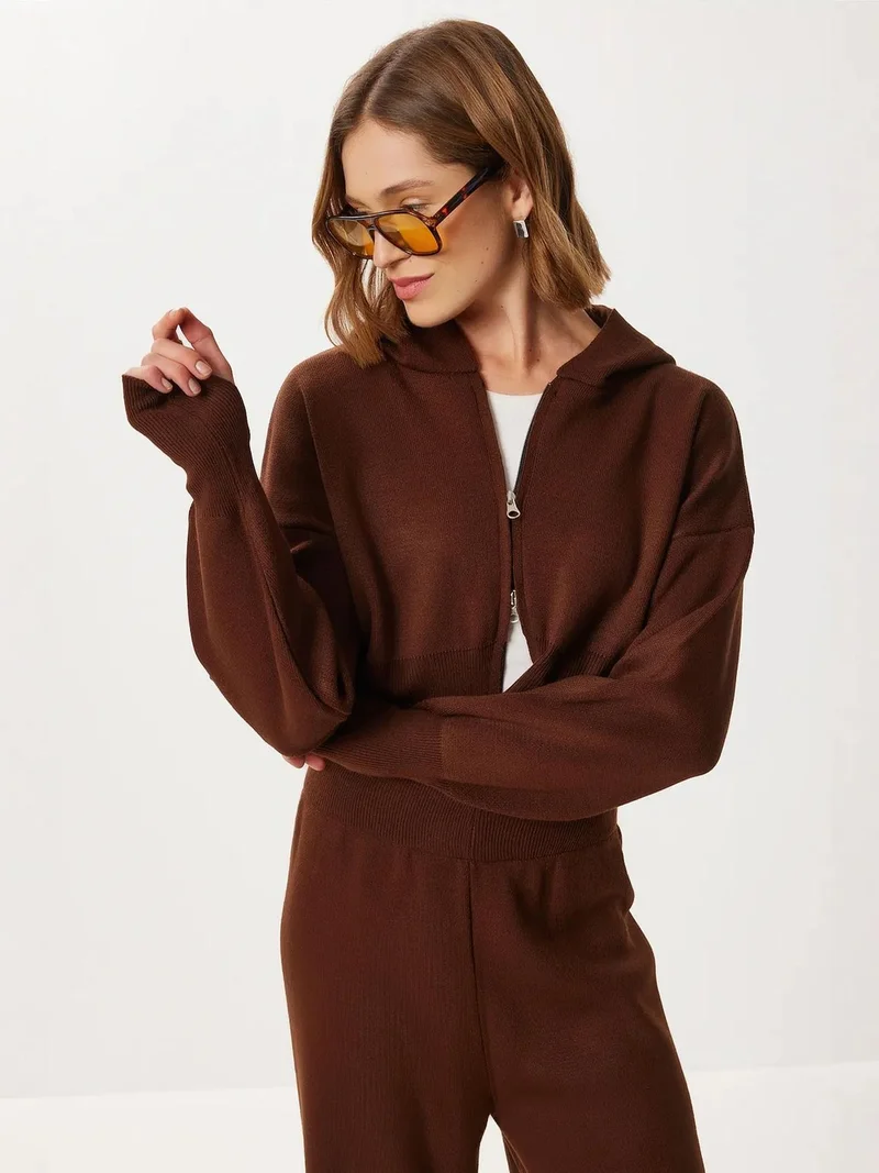 إسطنبول الساحرة ISTANBUL Hooded Ribbed Knitwear Two-Piece Set