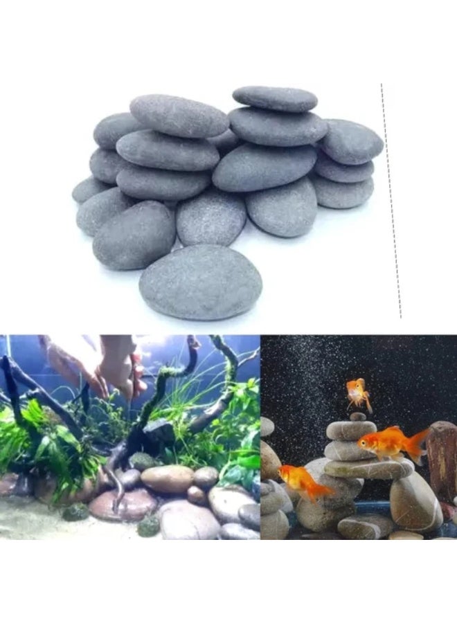 Large Natural River Rock, 4pcs Suitable for Aquarium Gravel, vase Decorative Stone, Plant Rock, Rock for houseplants - Image 1