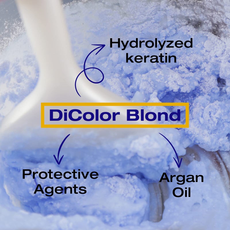 NK Professional Care DiColor Blonde | bleaching powder | lightener for hair | Lightens +8 shades without damaging the hair strand. 180 g - Image 4