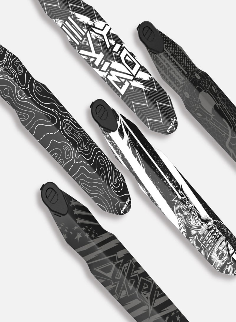 إنلي واقيات الطين عالية القوة للدراجات الهوائية، واقيات الطين الخلفية سريعة الفك للدراجات الجبلية - Image 3