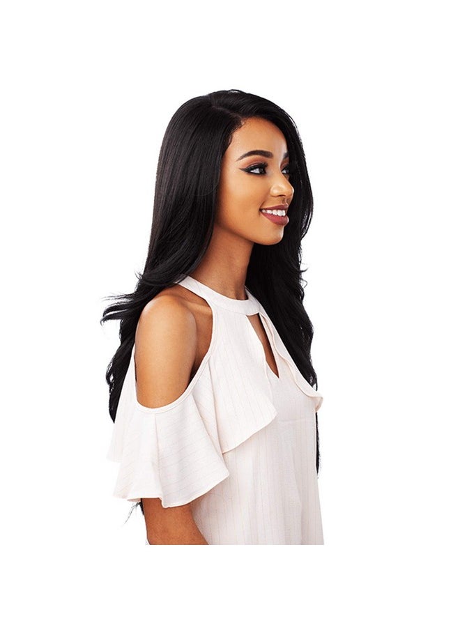 Sensationnel - What Lace 13X6 Wigs Morgan Synthetic Wig Cloud 9 With Preplucked Hairline Hd Lace Whatlace Morgan (1B) - Image 1