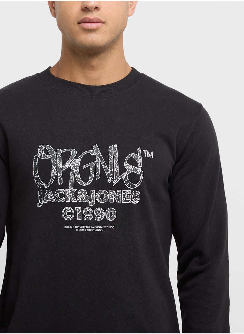 Jorbushwick Logo Print  Crew Neck Sweatshirts - pzsku/Z9AC939DA39BED321CA1CZ/45/_/1727086613/11dfea3d-47ec-4bea-9f26-b2780fae4b2e