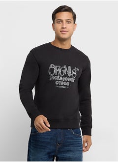 JACK & JONES Jorbushwick Logo Print  Crew Neck Sweatshirts  - Image 1