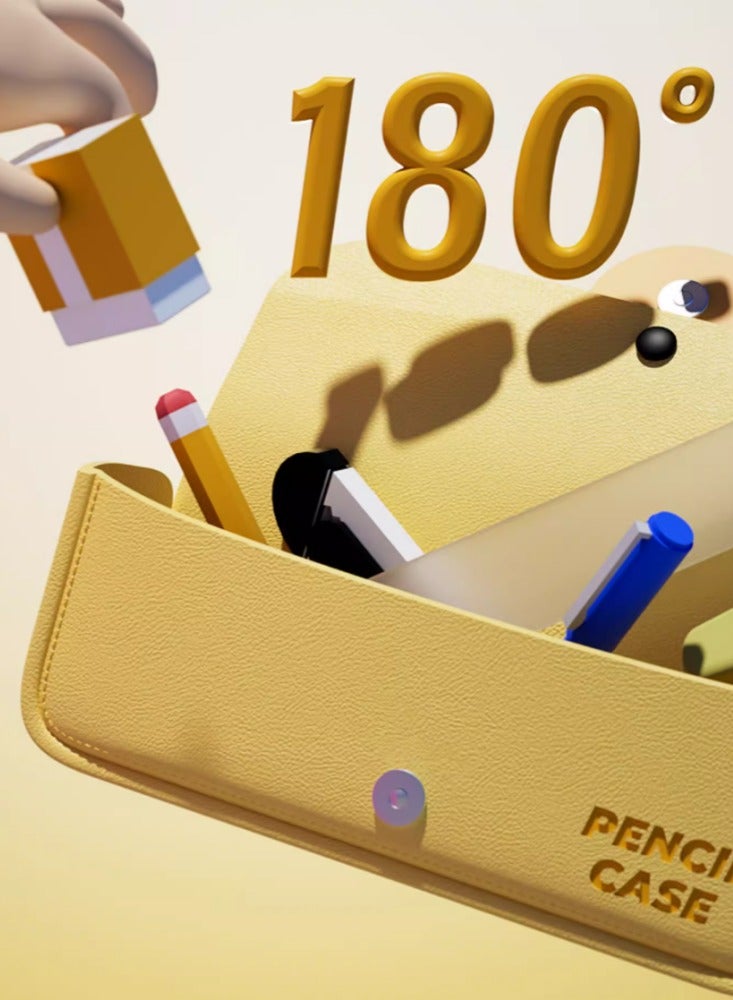 Stationery Box Pen Bag Large Capacity Student Stationery Bag Men's and Women's Pencil Boxes Children's Pencil Bag Cute Cartoon High Beauty Creative Pink [Lightning Rabbit]  - Image 4