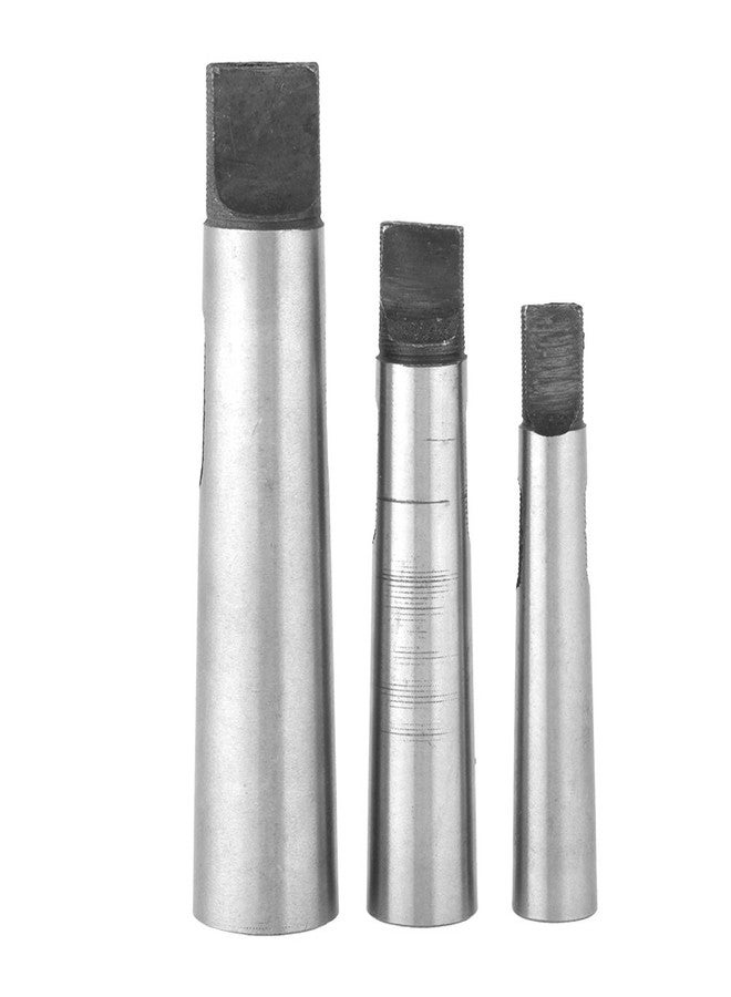 Walfront Morse Taper Drill Sleeve Reducing for Lathe Milling (MT1 to MT2,MT2 to MT3,MT3 to MT4,3pcs) - Image 1