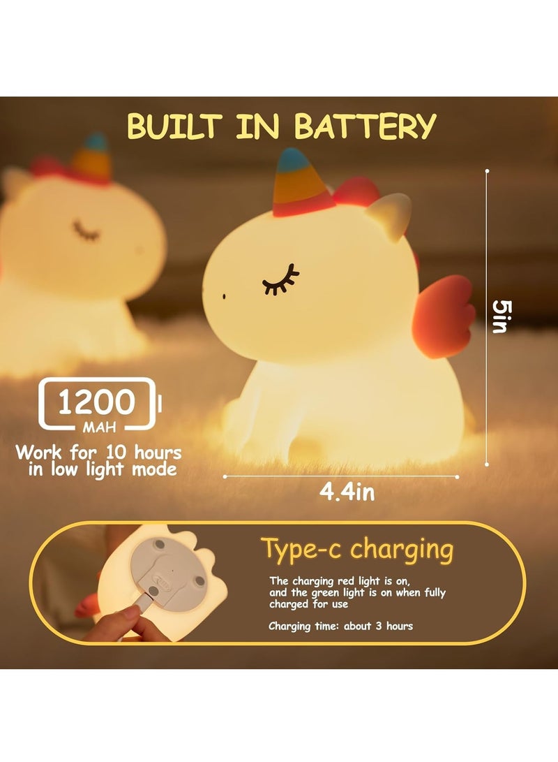 TIGER LED Rechargeable Cute Night Light with Remote – Soft Silicone Animal-Shaped Lamp with 3 Levels of Warm Light – Ideal for Breastfeeding, Nursery & Kids Rooms – Squishy Novelty Bedside Lamp for Boys & Girls – Perfect Gift for Children - Image 3