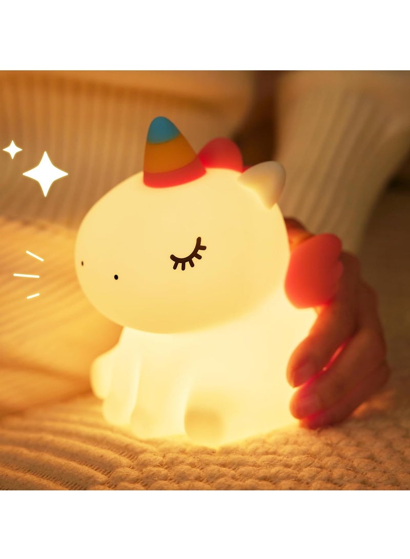 TIGER LED Rechargeable Cute Night Light with Remote – Soft Silicone Animal-Shaped Lamp with 3 Levels of Warm Light – Ideal for Breastfeeding, Nursery & Kids Rooms – Squishy Novelty Bedside Lamp for Boys & Girls – Perfect Gift for Children - Image 2
