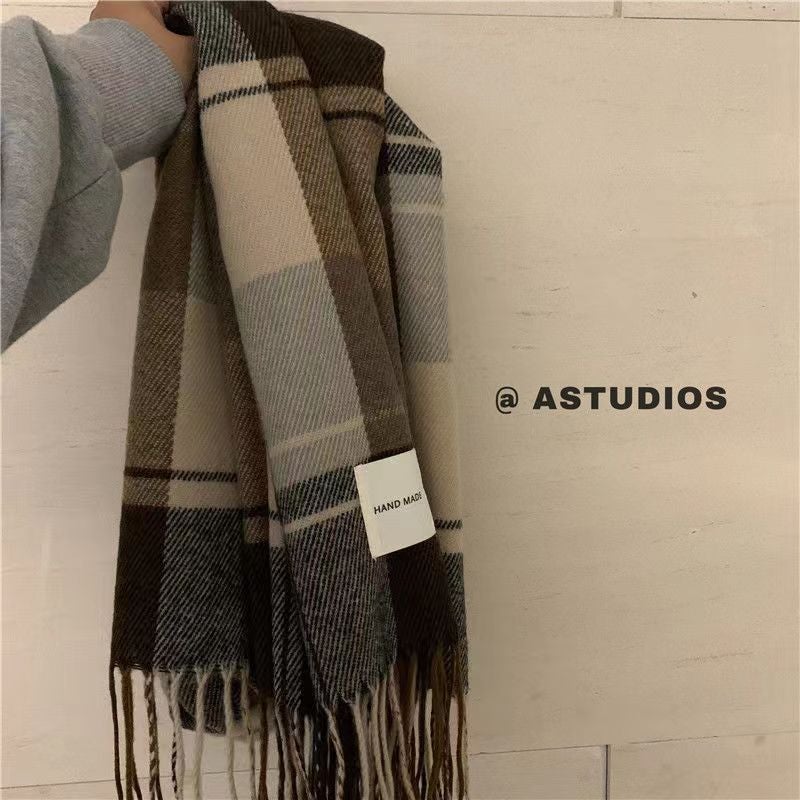 Scarf Men'S Winter Boys Style Birthday Gift For Boyfriend Versatile Men'S Scarf Women'S High-End - Image 1