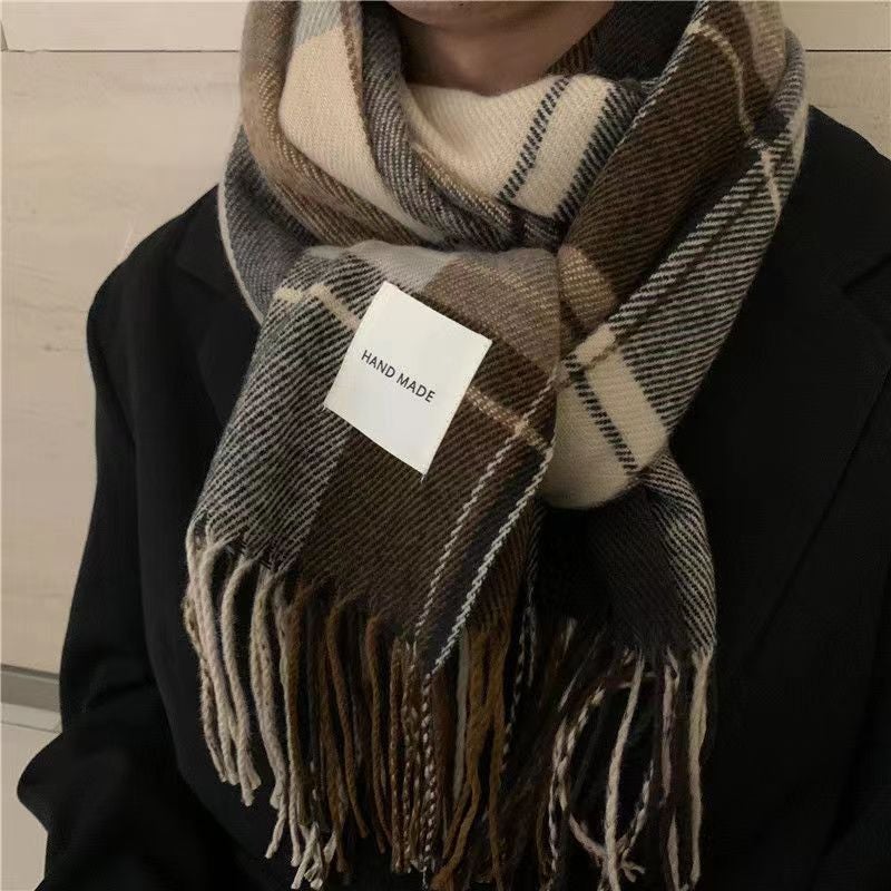 Scarf Men'S Winter Boys Style Birthday Gift For Boyfriend Versatile Men'S Scarf Women'S High-End - Image 2
