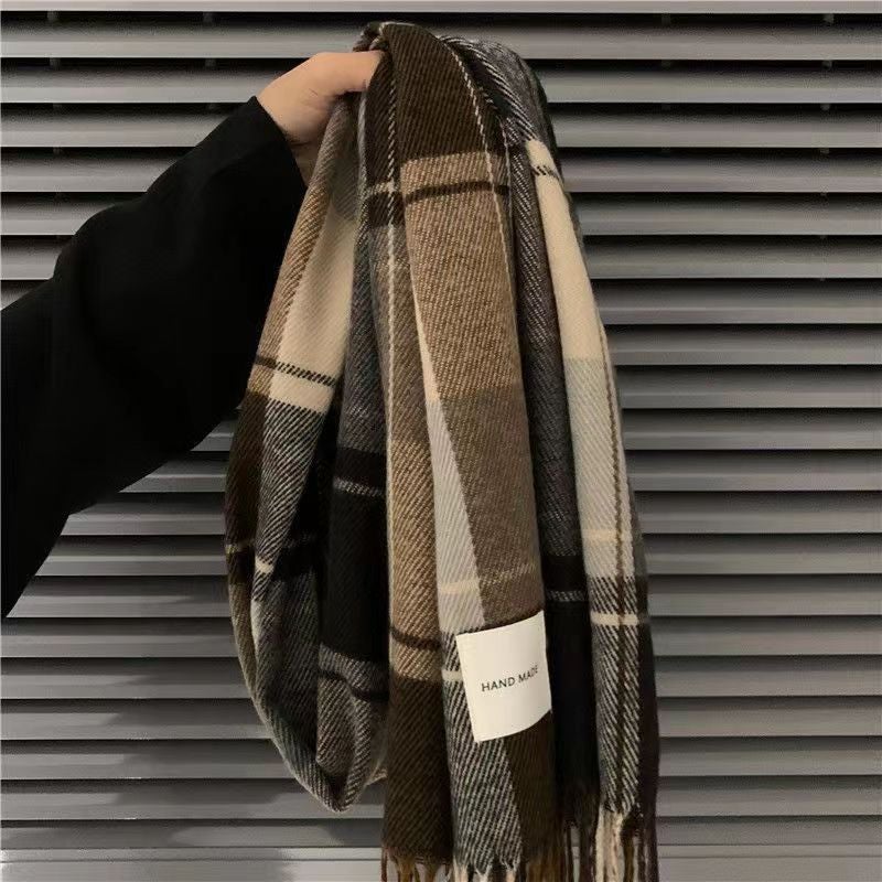 Scarf Men'S Winter Boys Style Birthday Gift For Boyfriend Versatile Men'S Scarf Women'S High-End - Image 3
