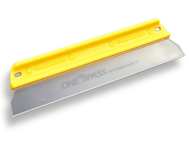 One Pass Soft N Dry 11" Waterblade Silicone T-Bar Squeegee Yellow - Image 4