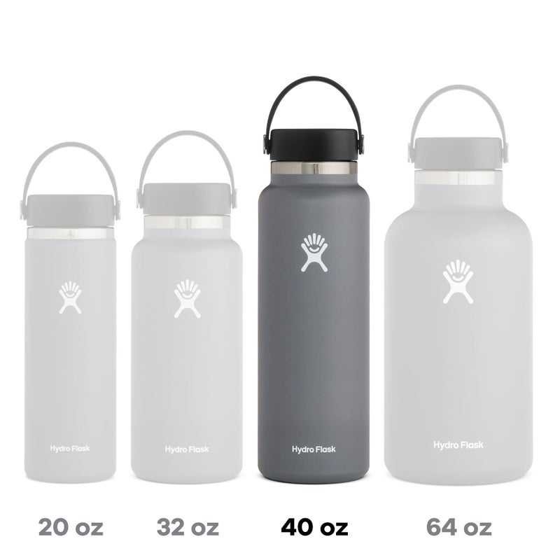 Hydro Flask Wide Mouth Bottle with Flex Cap 40 oz - Image 3