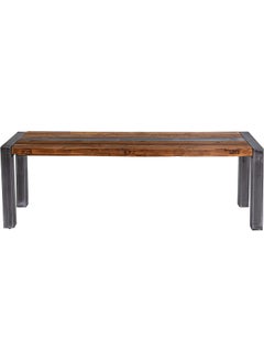 INDIAN DECOR INDIAN DECOR XL5680 Long Bench Farmhouse Design Wood and Metal Bench for Bedroom Hallway Living Room  - Image 4