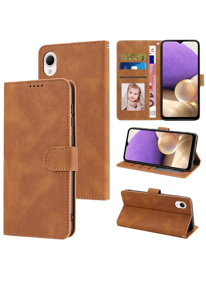 S-TOP Case For Samsung Galaxy A23e/A22e/A23S/A23 5G Japan Fantasy Classic Skin-feel Calfskin Texture PU Phone Case - Image 1