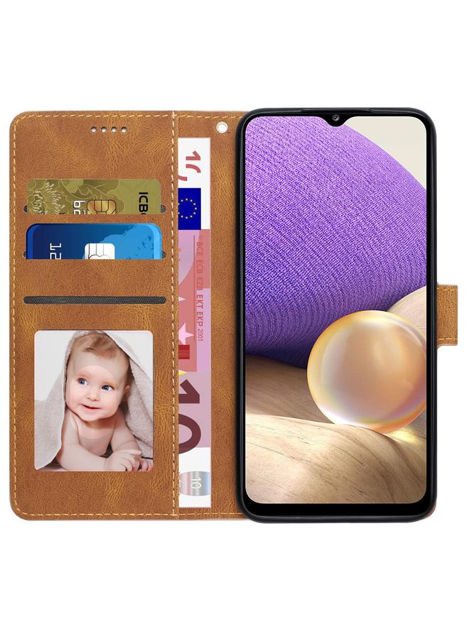 S-TOP Case For Samsung Galaxy A23e/A22e/A23S/A23 5G Japan Fantasy Classic Skin-feel Calfskin Texture PU Phone Case - Image 4