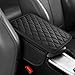 ongfuwu Car Center Console Cover Leather Auto Armrest Cover Protector Waterproof Armrest Center Console Pad with 2 Storage Bags Universal Armrest Seat Box Pad for Vehicle SUV Truck Black - Image 2