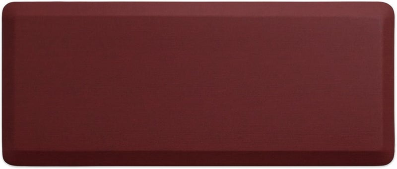 NewLife by GelPro AntiFatigue Designer Comfort Kitchen Floor Mat 20x48 Grasscloth Crimson Stain Resistant Surface with 34 Thick ErgoFoam Core for Health and Wellness