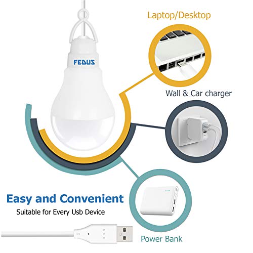 FEDUS USB Bulb for Power Bank - Portable LED Light for Mobile Lamp, Mini Night Light for Power Bank - Image 5