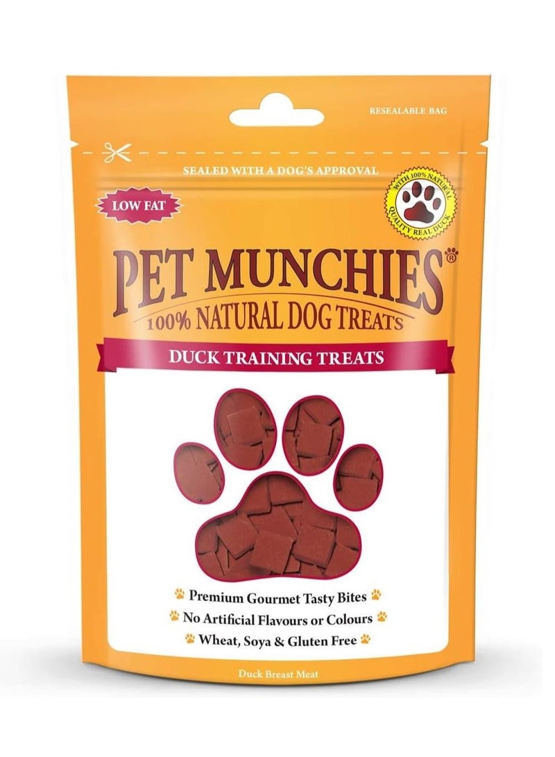 الحيوانات الأليفة Munchies مكافآت تدريب الكلاب على شكل بطة خالية من الحبوب ولذيذة مع لحوم طبيعية حقيقية قليلة الدسم 50 جرام - Image 1