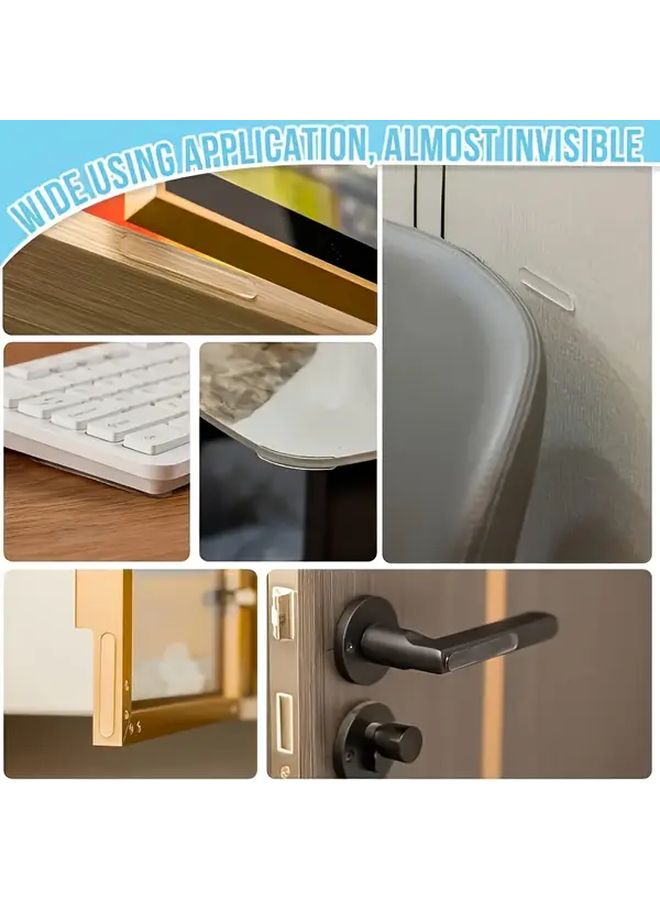 10 Pieces Transparent Self Adhesive Silicone Door Mat Noise Reduction Scratch Protection - Image 5