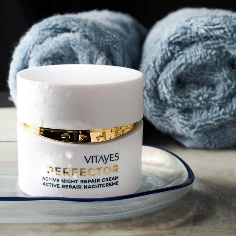 VITAYES Moisturizing Night Cream for Face with Vitamin C for Dark Spots, Fine Lines, Wrinkles, Even Tone and Acne Scar Removal, Hydrating & Brightening Skin for Women and Men - Image 2