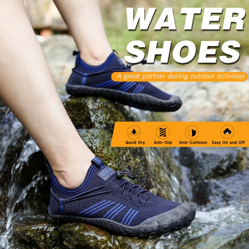 Water Shoes: Pink Size 39 - Anti-Slip Drain Outsole Breathable Cushioned Insole Anti-Collision Five Toe Design for Outdoor Water Sports Beach Hiking Fishing - Image 3