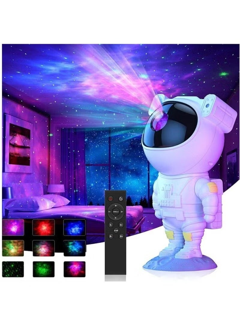 TIGER Astronaut Galaxy Projector with Timer & Remote Control – 360° Adjustable Spaceman Starry Night Light Projector, USB Powered, Astronaut Lamp for Room Decoration, LED Nebula Effect, Perfect for Kids' Bedrooms, Parties & Relaxation – Black - Image 3