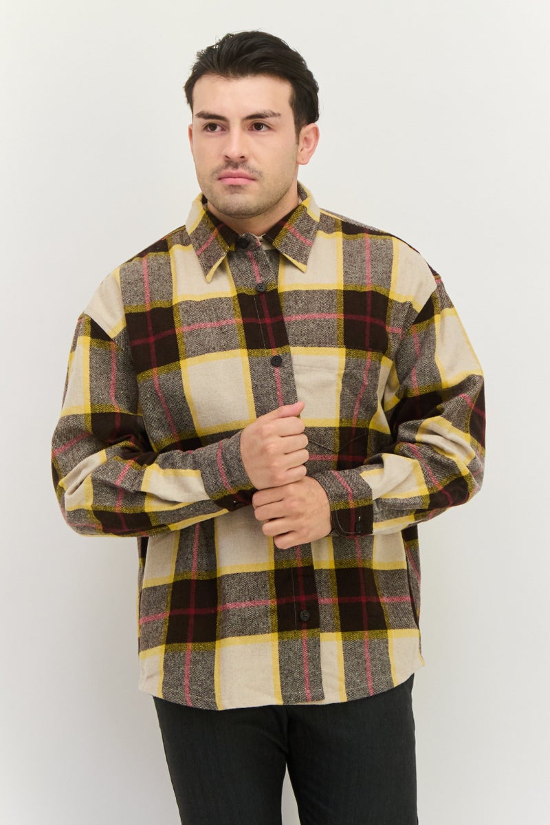 GANT Men Regular Fit Plaid Long Sleeves Casual Shirt, Multicolor - Image 1