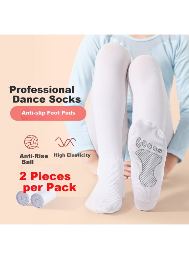 Babu Bean Babbudou Children's Leggings, Spring And Autumn Girls' Dance Tights, Comfortable Children's White Stockings, Leg Warmers - Image 1