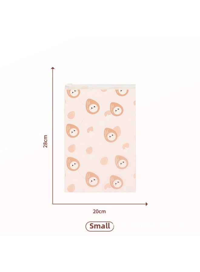 Nut Travel Storage Bag Clothes Tidy Bag Portable Frosted Waterproof Sealed Bag Luggage Clothes-Specification:20*28 Pink - Image 1