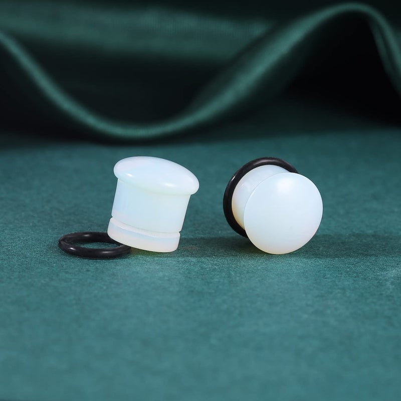 Punktracker 6Pairs 4G-11/16  Multiple Stone Single Flared Ear Plugs With Silicone O-Ring Expander Gauges - Image 5