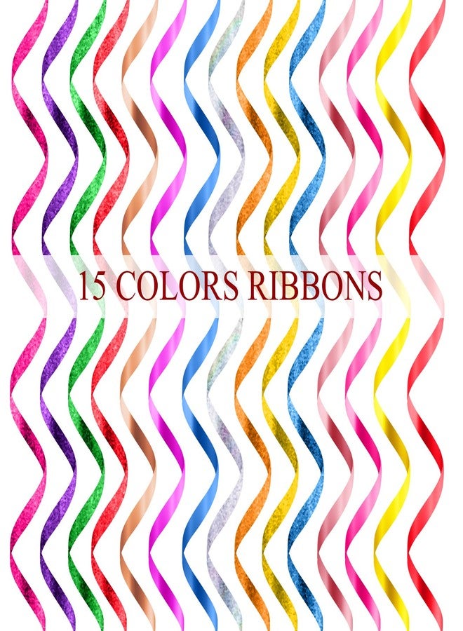 Chunm 30 Rolls Curling Ribbons 1/5" Wide x 11 Yards 330 Yards Shiny Plastic Balloon Strings Metallic Gift Wrapping Ribbons for Wedding Birthday Graduation Party Decor(Holographic Style,Bright Colors) - Image 4