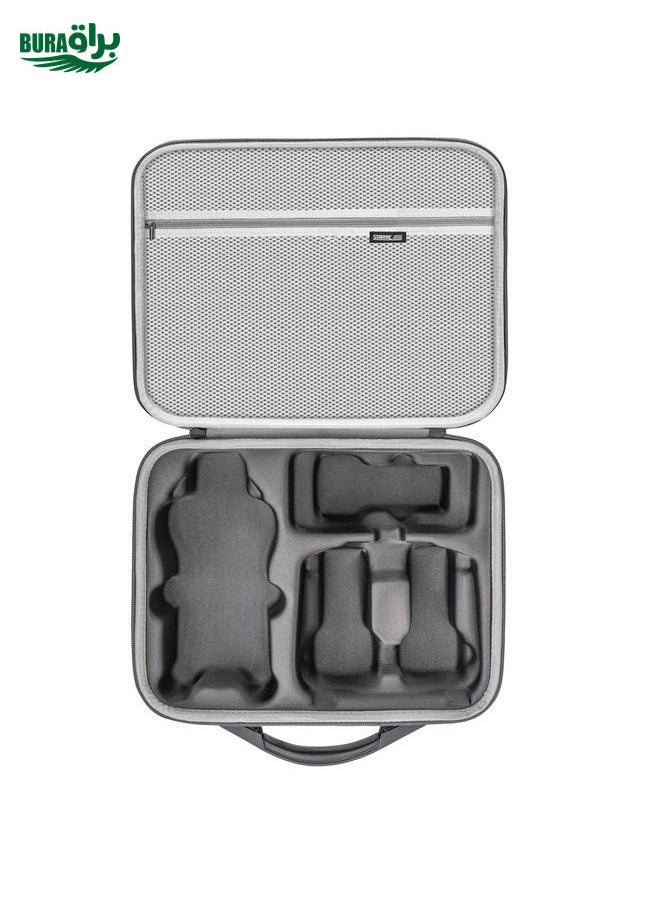BURAQ For DJI Air 3 / RC 2 / RC-N2 STARTRC Shoulder Storage Bag PU Handbag(Grey)  - Image 3