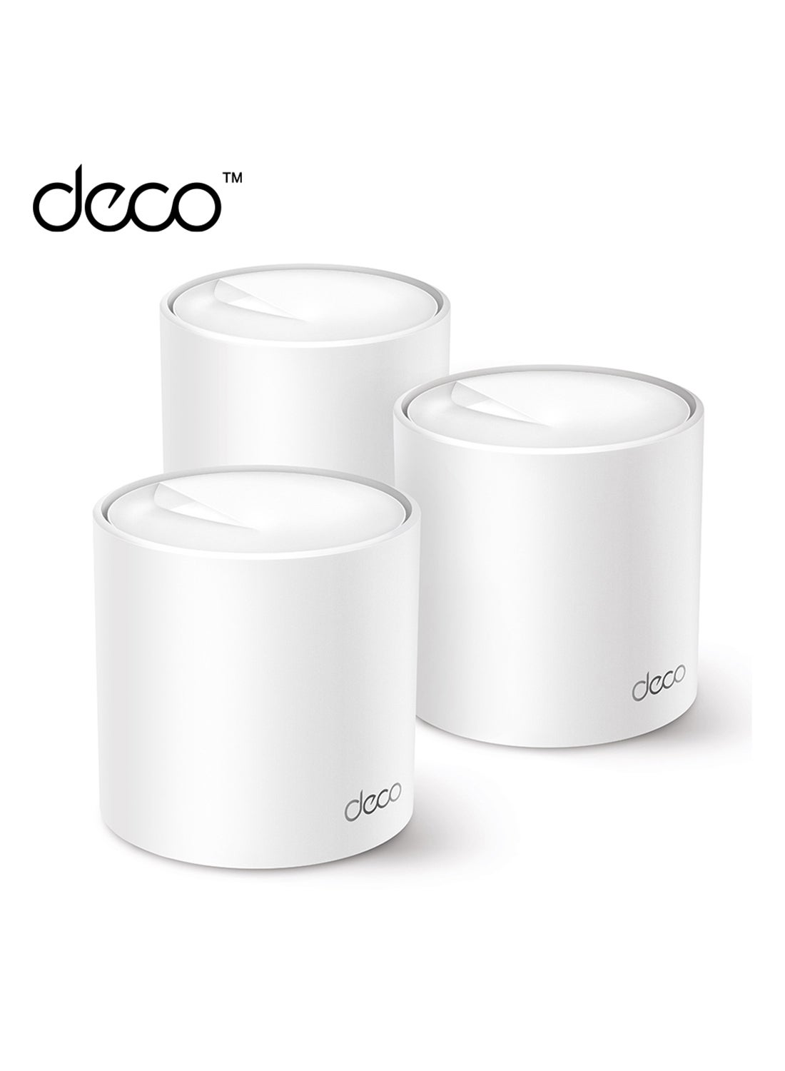 Deco X50 Router, 3Pack x 3, AX3000 Whole Home AI-Driven Mesh Wi-Fi 6 System, Dual-Band, Gigabit Ports, Connect Up To 150 Devices, 1 GHz Dual-Core CPU, HomeShield Security, Deco X50 White