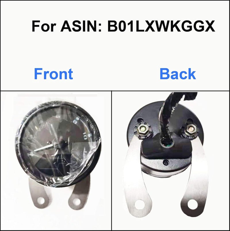 SAMDO Universal Motorcycle Speedometer Bracket Stainless Steel 304 Speedometer Mount (2pcs) with Screw Nuts (1 Pair) - Image 5
