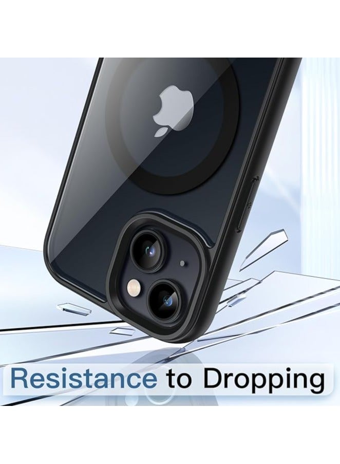 Denx Magnetic Case for iPhone 15 Case, Compatible with MagSafe, Plating Luxury Cover, Clear Soft TPU Shockproof Protective Phone Case, (Black)  - Image 3