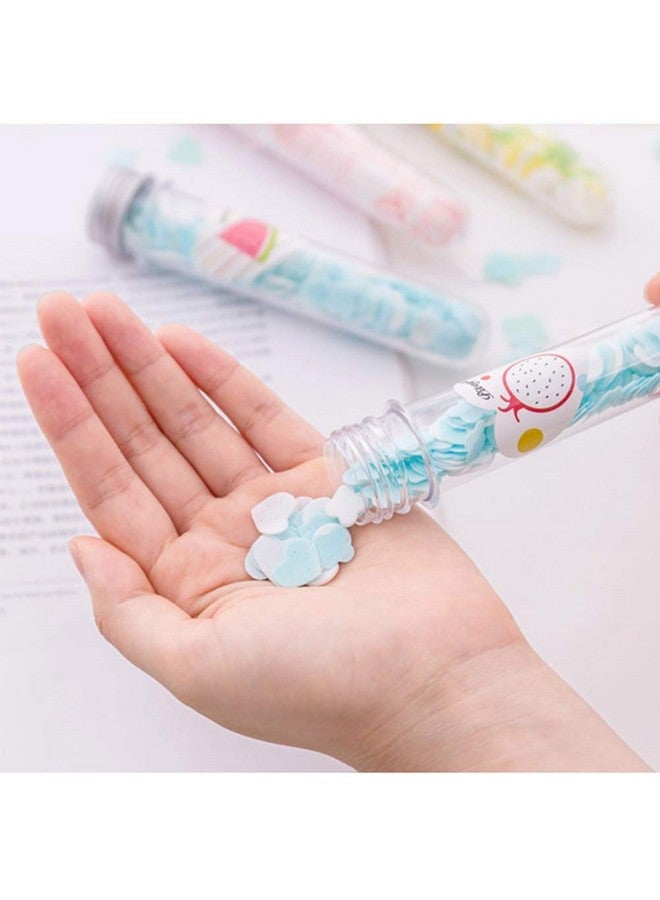 MALL SKY MALL Flower Design Tube Shape Bottle Paper Soap Clean Soft Bath For Travel (Pack Of 2)(ASSORTED) - Image 2